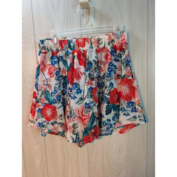 Show Me Your Mumu Crop Top Short Set Floral Tropical Print size Small Red - Picture 6 of 8